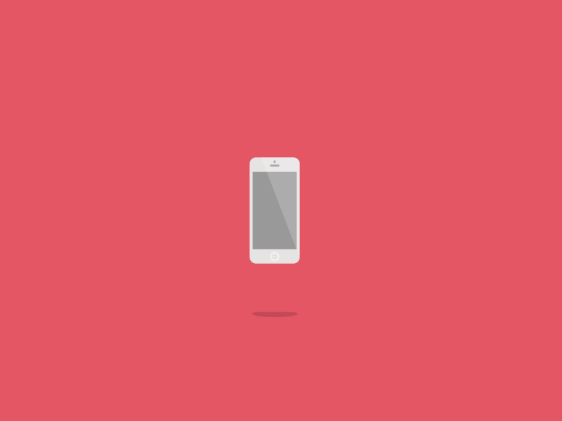 An animated gif of flat icons for a phone, tablet, and laptop 