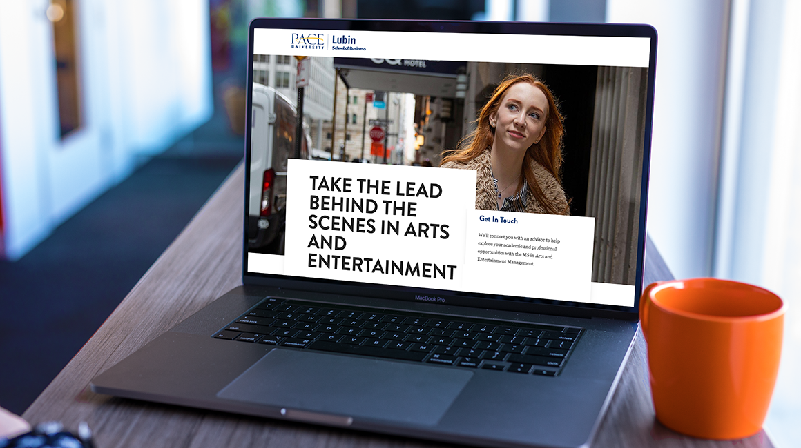 Pace University Digital Marketing Campaign Landing Page