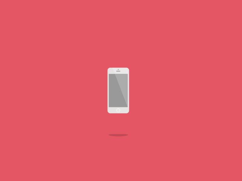 An animated gif of flat icons for a phone, tablet, and laptop