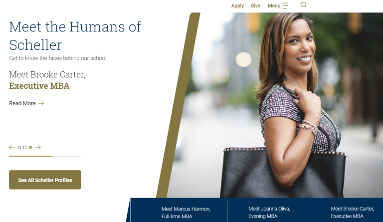 The Scheller School of Business website
