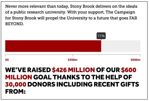 Stony Brook Capital Campaign Site