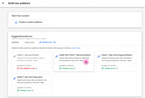 A screenshot of the improved Google Analytics features for running higher ed digital marketing campaigns 