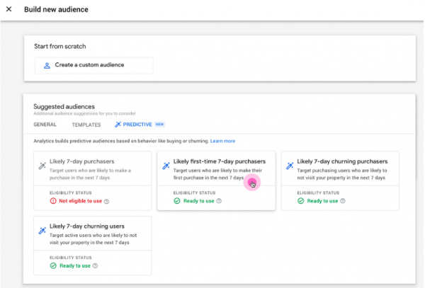 A screenshot of the improved Google Analytics features for running higher ed digital marketing campaigns
