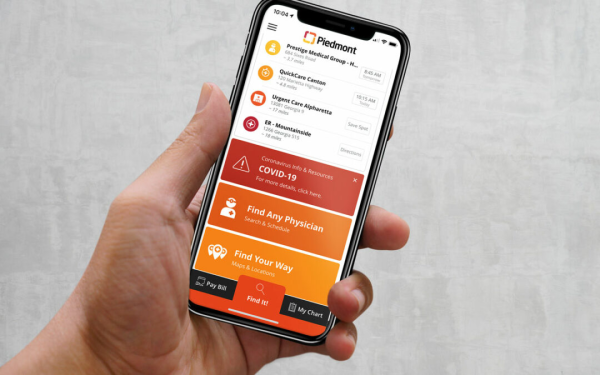 Piedmont's mobile app