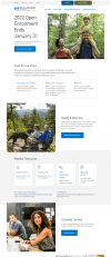 The new Blue Cross Blue Shield of Vermont homepage