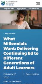 What Millennials Want blog post