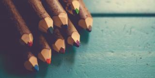 a diverse assortment of colored pencils