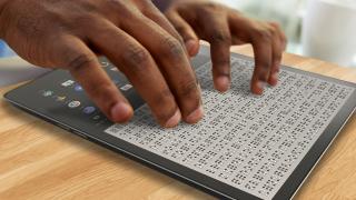 a concept for a braille tablet