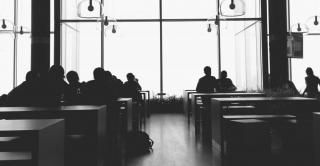 people sitting in a coffee shop