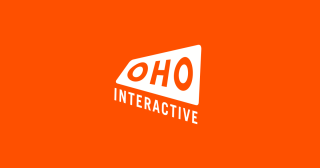 The OHO Interactive logo on an orange background