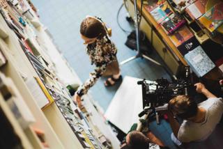 A higher education video shoot