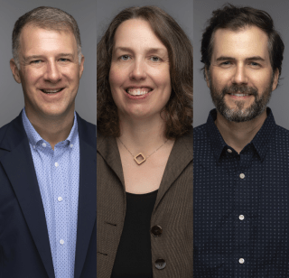 Headshots of Jason Smith, Georgy Cohen, and Jordan Clayton