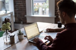 couple using a computer