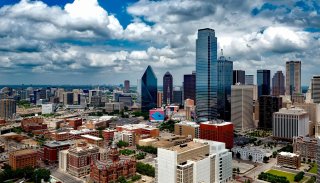The Dallas skyline